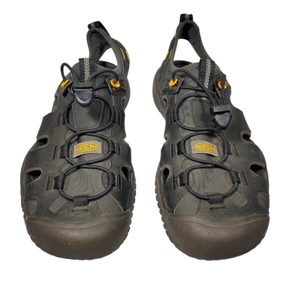 Keen SOLR Sandals Men\'s 9 Black Bungee-Cinch Non-Marking Hiking Water main image 10